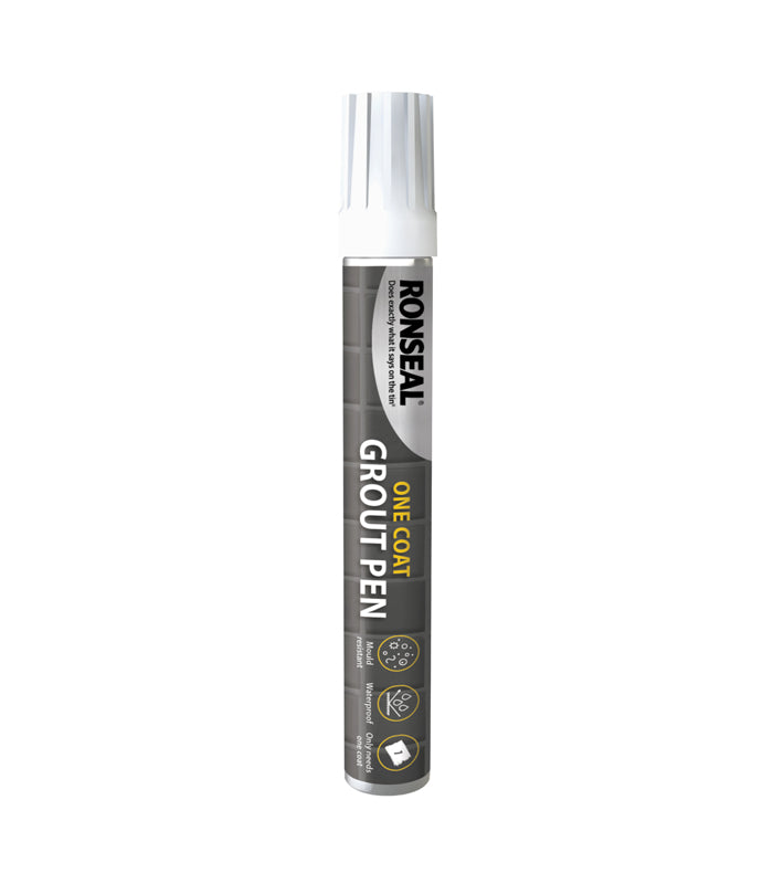Ronseal One Coat Grout Pen Brilliant White - 15ml