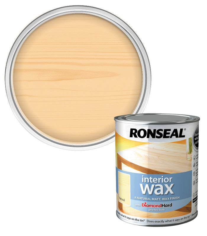 Ronseal Interior Wax  - Natural  - 750ml