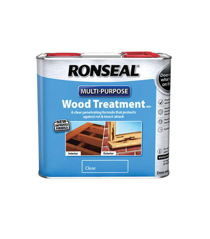 Ronseal Multi Purpose Wood Treatment - Rot and Insect Protection - 2.5 Litre