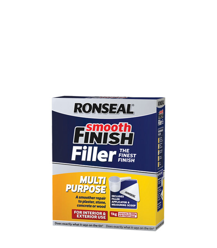 Ronseal Multi Purpose Wall Filler - Powder - White - 1 Kg