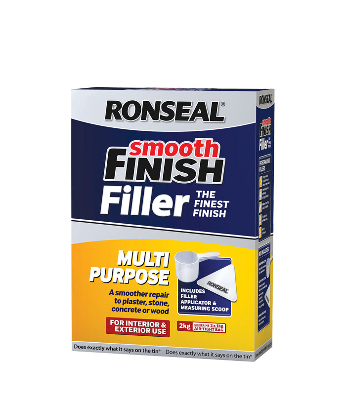 Ronseal Multi Purpose Wall Filler - Powder - White - 2 Kg