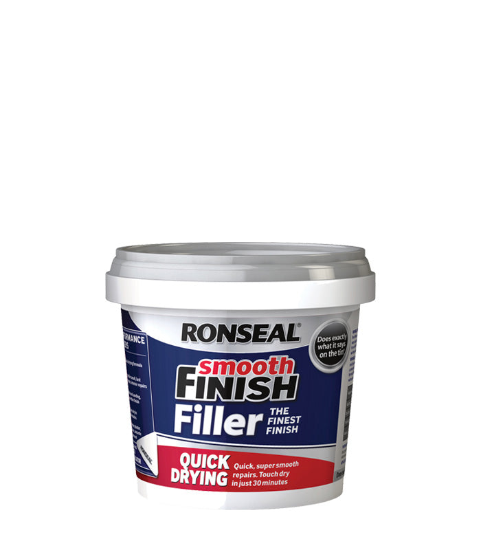 Ronseal Quick Drying Smooth Finish Wall Filler Ready Mixed White - 660g
