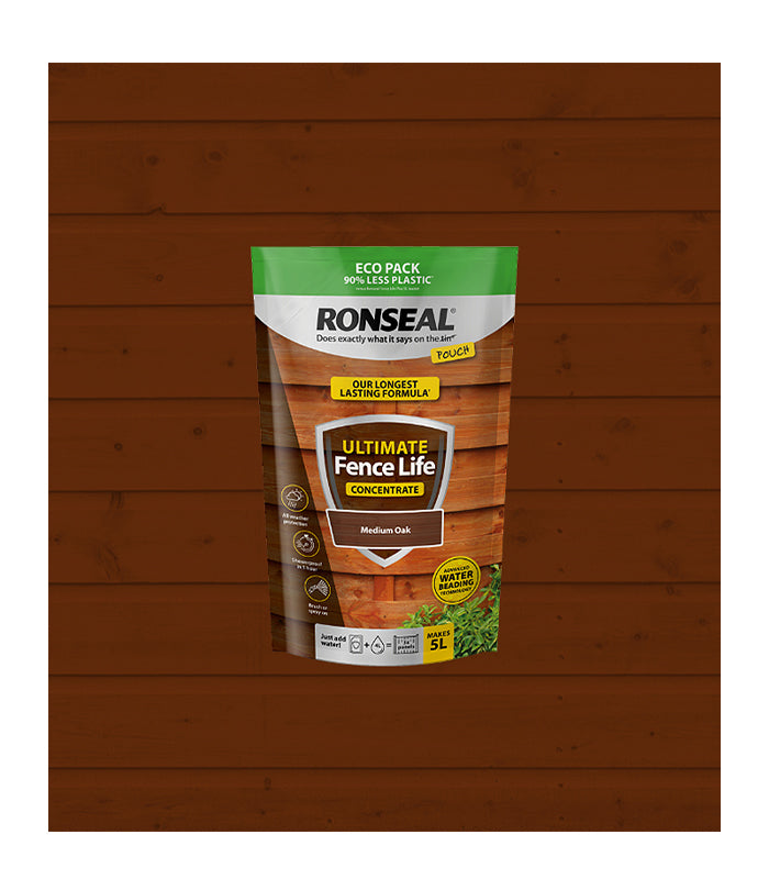Ronseal Ultimate Fence Life Concentrate - 950ml - Medium Oak