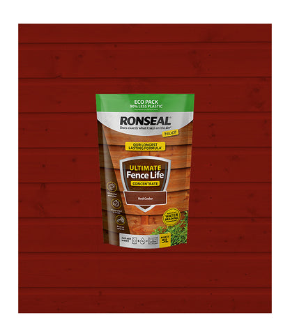 Ronseal Ultimate Fence Life Concentrate - 950ml - Red Cedar