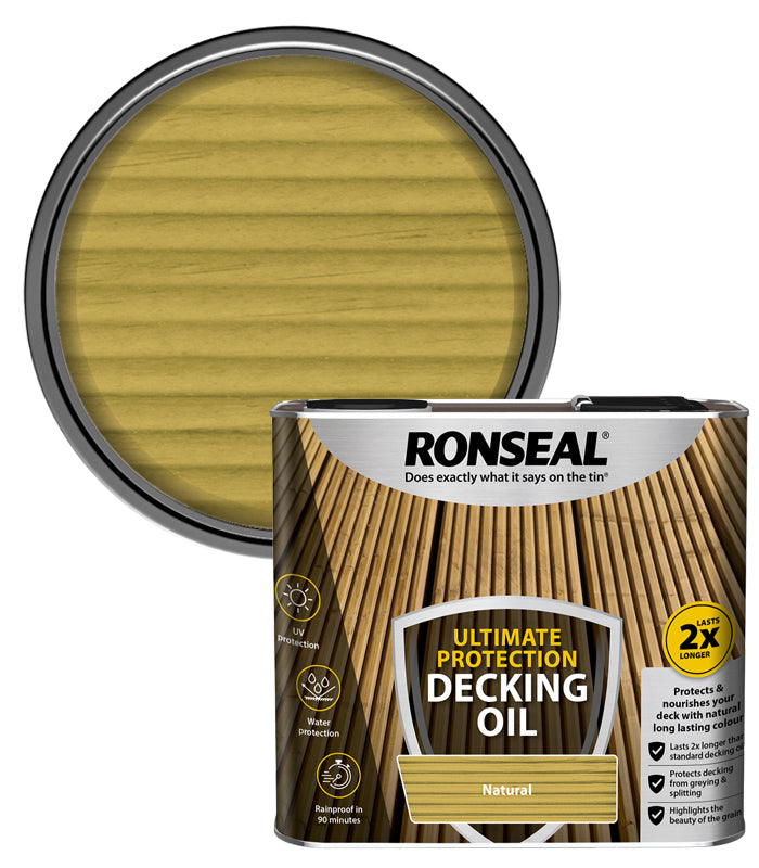 Ronseal Ultimate Protection Decking Oil - 2.5L - Natural