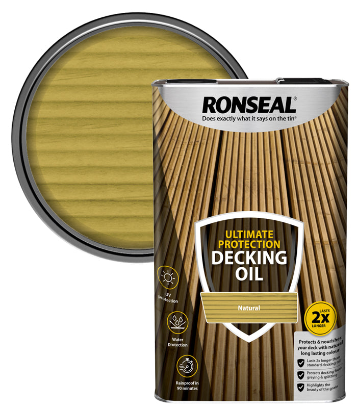 Ronseal Ultimate Protection Decking Oil - 5L - Natural