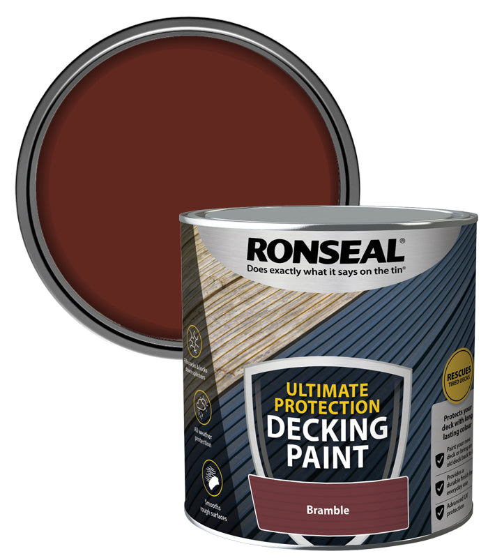 Ronseal Ultimate Protection Decking Paint - 2.5L - Bramble