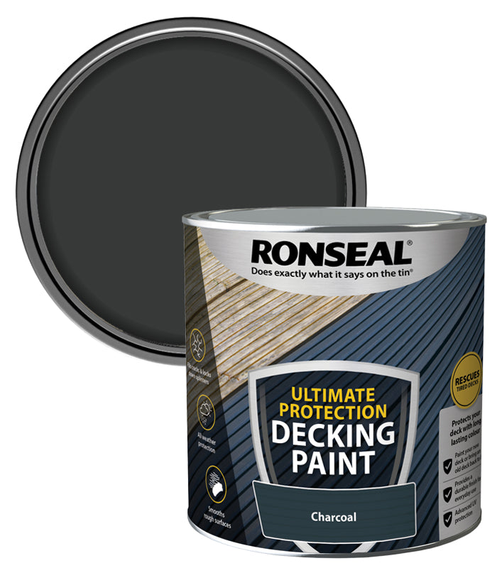Ronseal Ultimate Protection Decking Paint - 2.5L - Charcoal