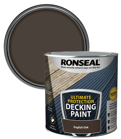 Ronseal Ultimate Protection Decking Paint - 2.5L - English Oak