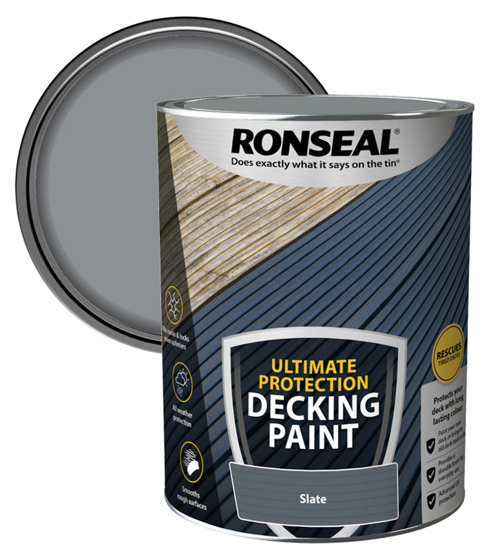 Ronseal Ultimate Protection Decking Paint - 5L - Slate