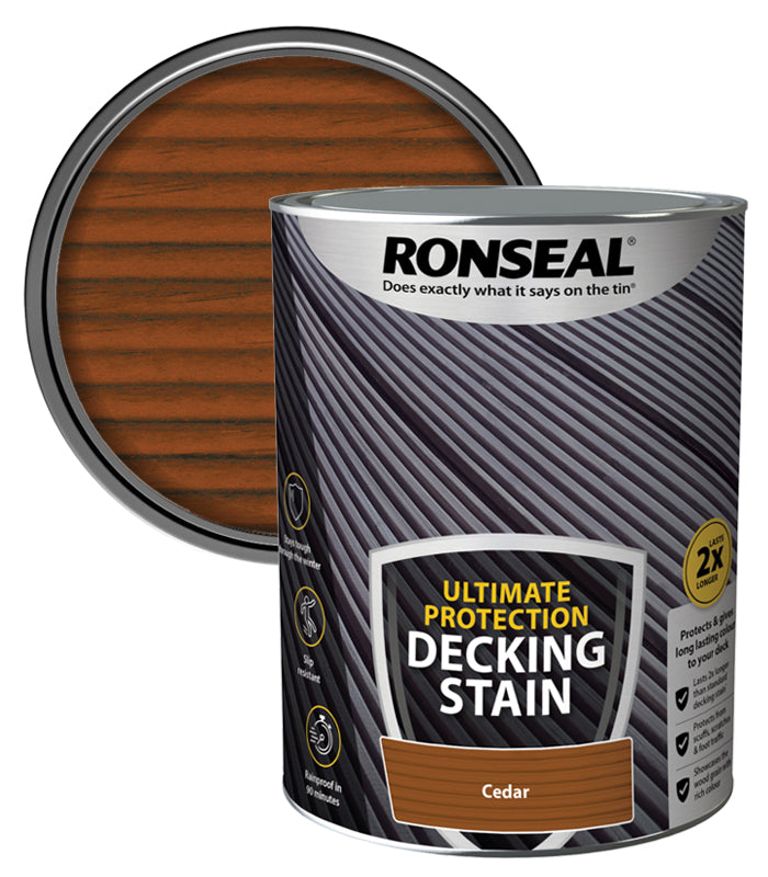 Ronseal Ultimate Decking Stain - 5L - Cedar