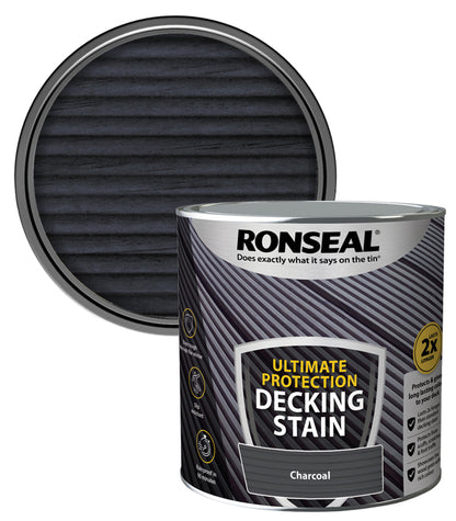 Ronseal Ultimate Decking Stain - 2.5L - Charcoal