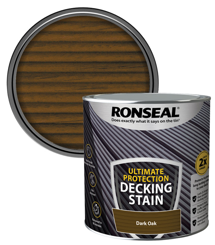 Ronseal Ultimate Decking Stain - 2.5L - Dark Oak