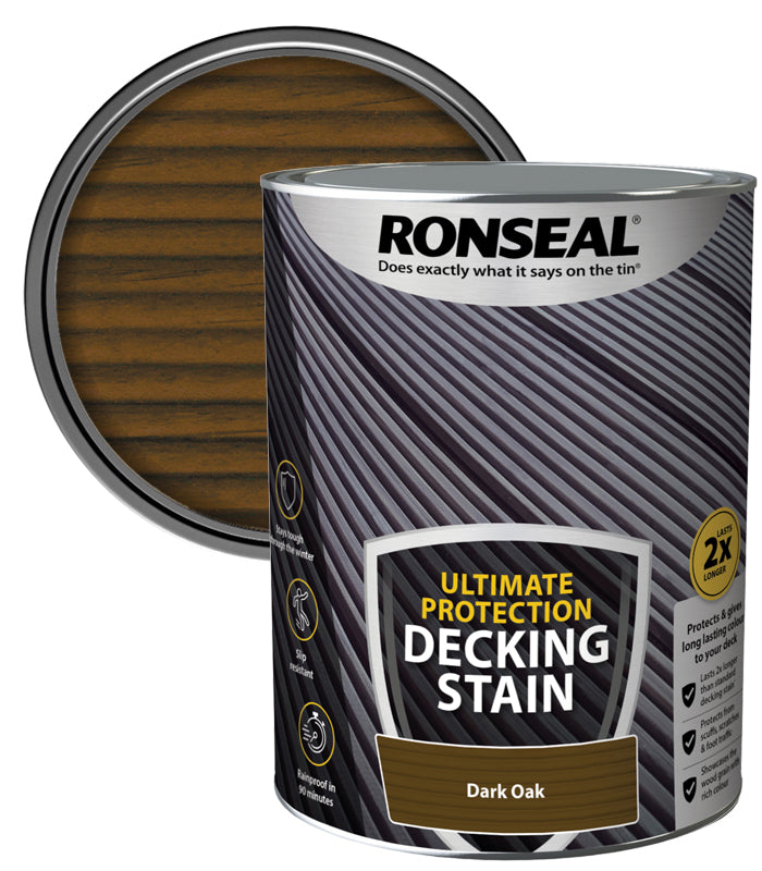 Ronseal Ultimate Decking Stain - 5L - Dark Oak