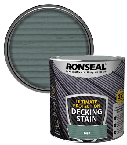Ronseal Ultimate Decking Stain - 2.5L - Sage