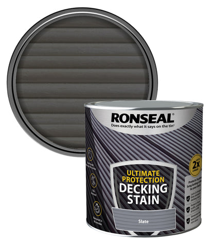Ronseal Ultimate Decking Stain - 2.5L - Slate