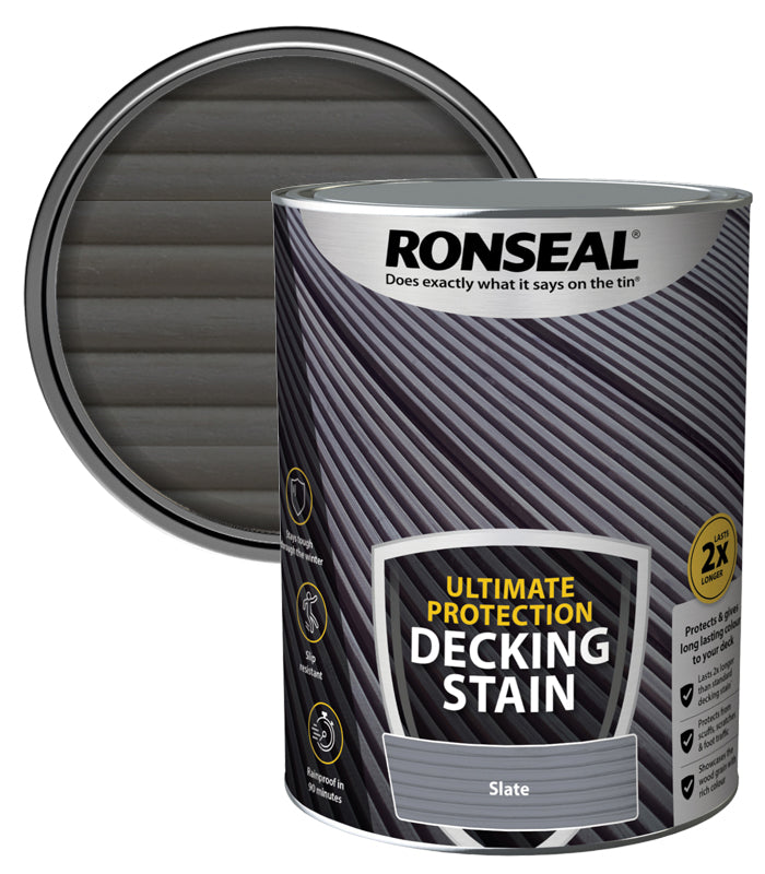 Ronseal Ultimate Decking Stain - 5L - Slate