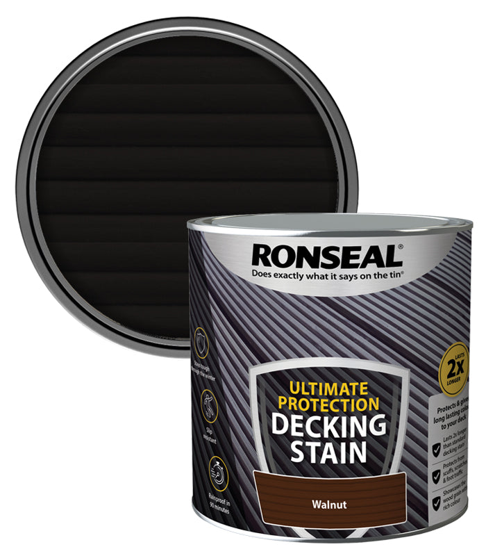 Ronseal Ultimate Decking Stain - 2.5L - Walnut