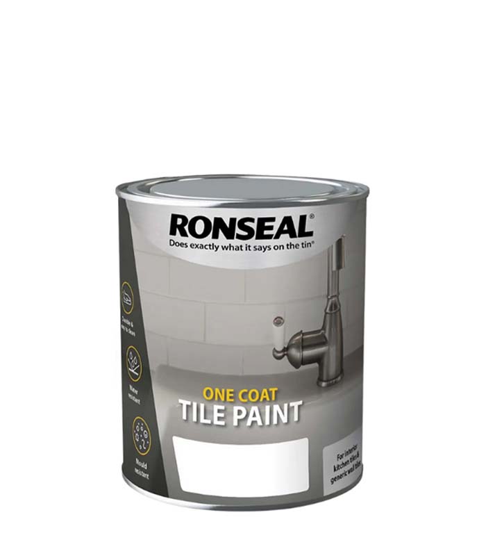 Ronseal One Coat Water Based Tile Paint - 750ml