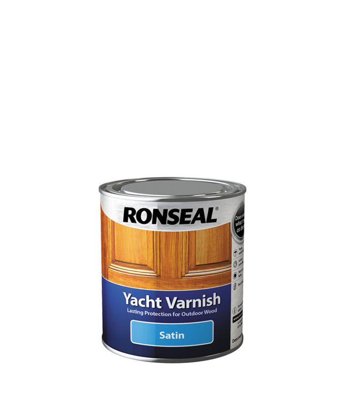 Ronseal Exterior Yacht Wood Varnish - Satin - 500ml