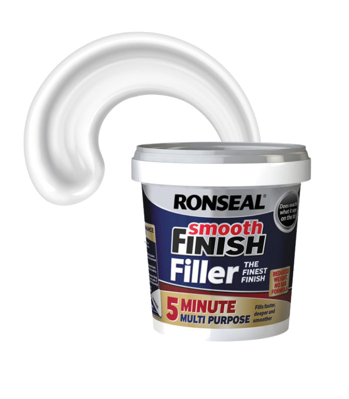 Ronseal 5 Minute Multi Purpose Filler - Ready Mixed - White - 600ml
