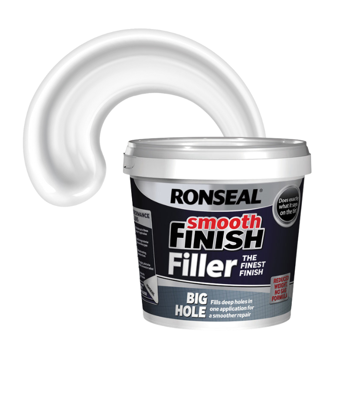 Ronseal Big Hole Smooth Finish Filler - White - 1.2 Kg