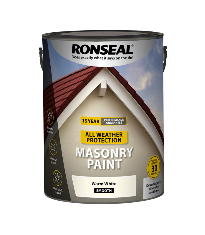 Ronseal All Weather Masonry Paint - 5 Litre