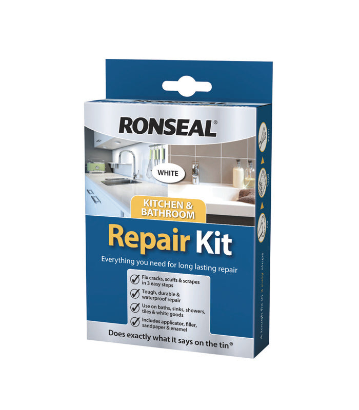 Ronseal Kitchen and Bathroom Repair Kit - Cracks, Scrapes and Scruffs Repaired