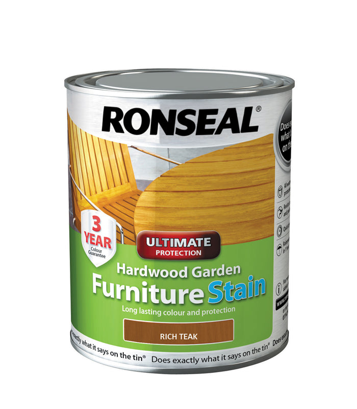 Ronseal Ultimate Protection Hardwood Furniture Stain - 750ml - All Colours