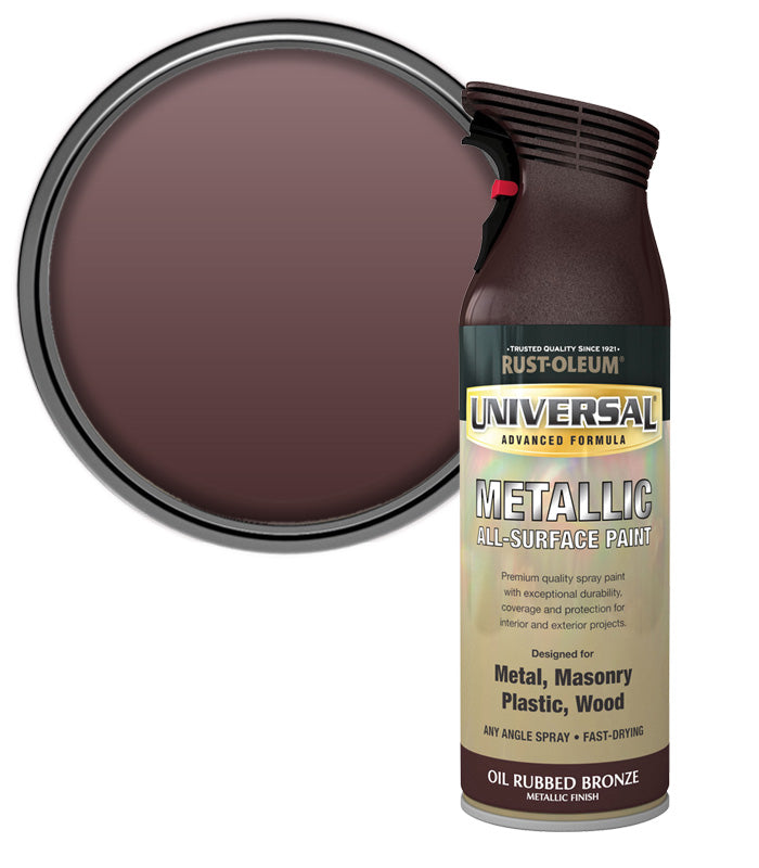 Rust-Oleum Universal All Surface Spray Paint - Metallic - Rubbed Bronze - 400ml