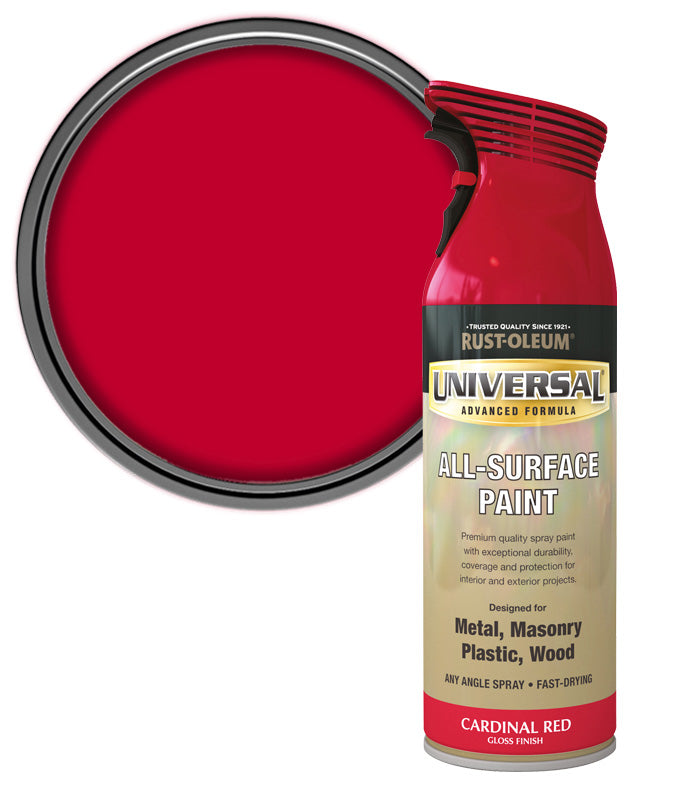 Rust-Oleum Universal All Surface Spray Paint - Gloss - Cardinal Red - 400ml