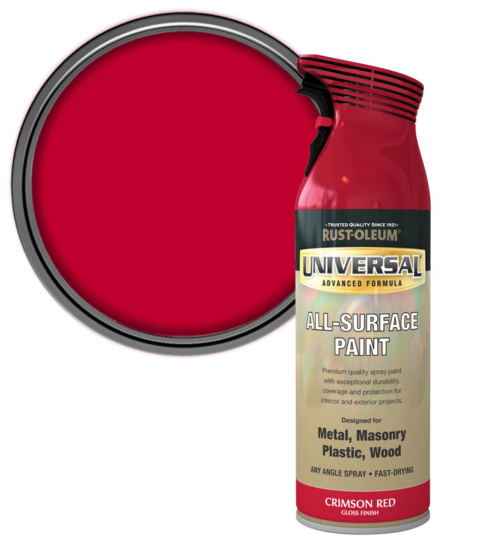 Rust-Oleum Universal All Surface Spray Paint - Gloss - Crimson Red - 400ml