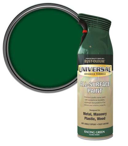 Rust-Oleum Universal All Surface Spray Paint - Gloss - Racing Green - 400ml