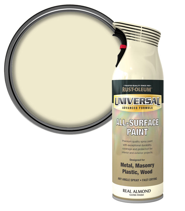 Rust-Oleum Universal All Surface Spray Paint - Gloss - Real Almond - 400ml
