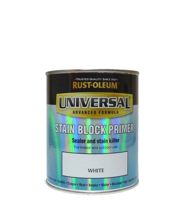 Rust-Oleum Universal All Surface Brush on Stain Block Primer Paint - 750ml