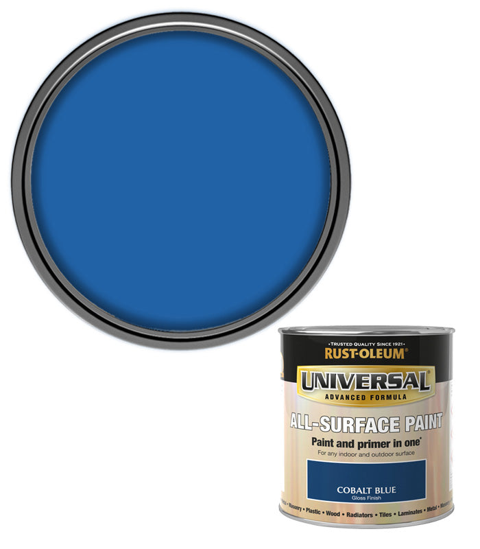 Rust-Oleum Universal All Surface Brush on Paint - Gloss - Cobalt Blue - 250ml