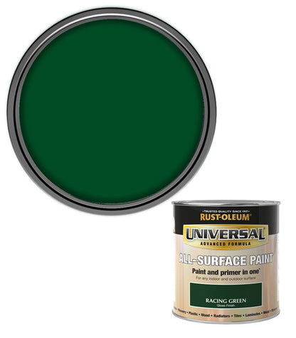 Rust-Oleum Universal All Surface Brush on Paint - Gloss - Racing Green - 250ml