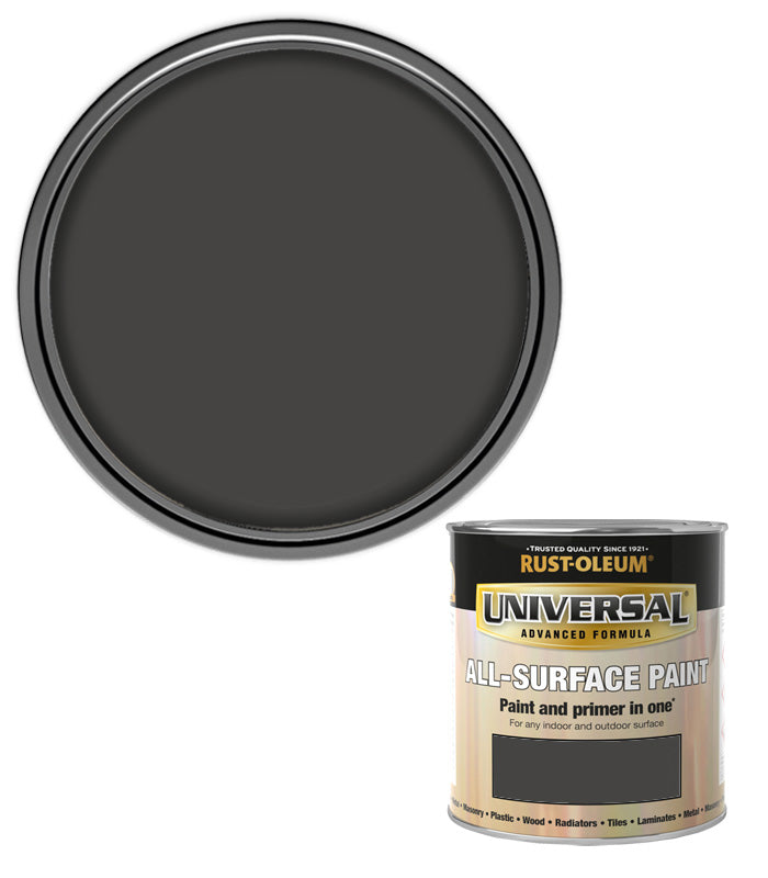 Rust-Oleum Universal All Surface Brush on Paint - Satin - Anthracite 7016- 250ml