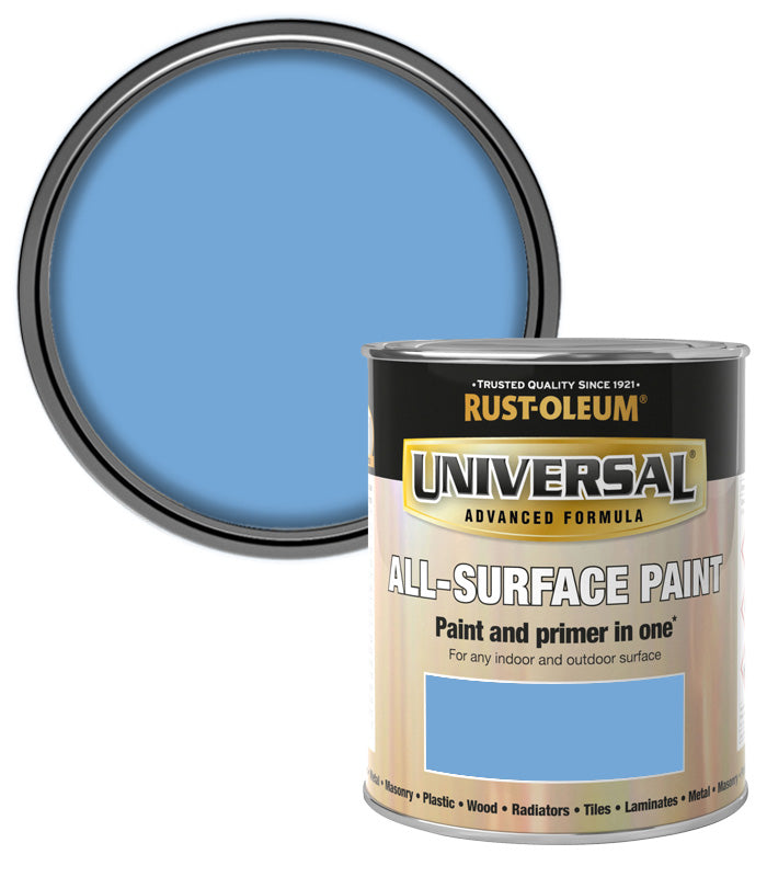 Rust-Oleum Universal All Surface Brush on Paint - Satin - Bowness Blue - 750ml