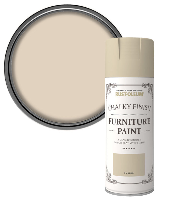 Rust-Oleum Chalk Chalky Furniture Paint - Hessian - 400ml Areosol