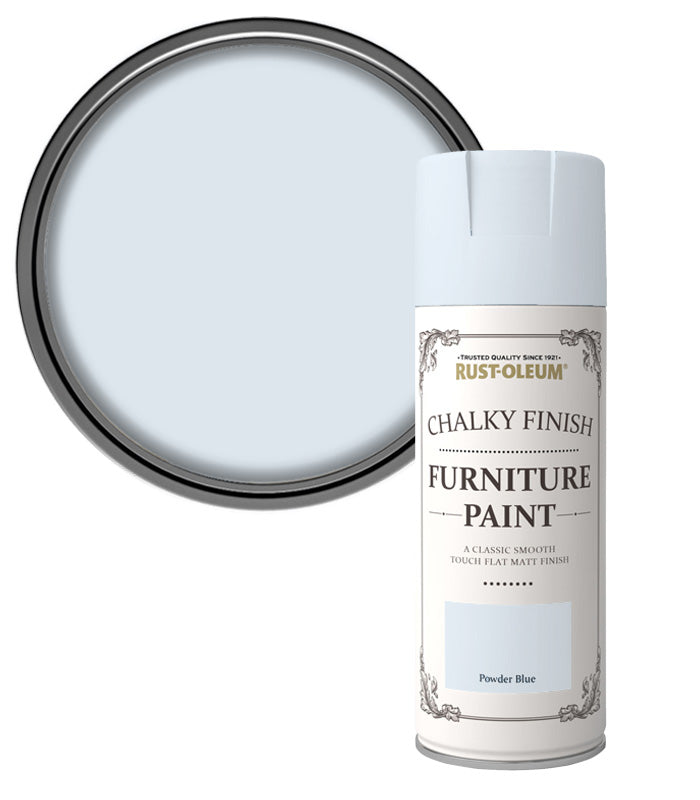 Rustolem Powder Blue Rust-Oleum Chalk Chalky Furniture Paint - 400ml Aerosol – Next Day Paint
