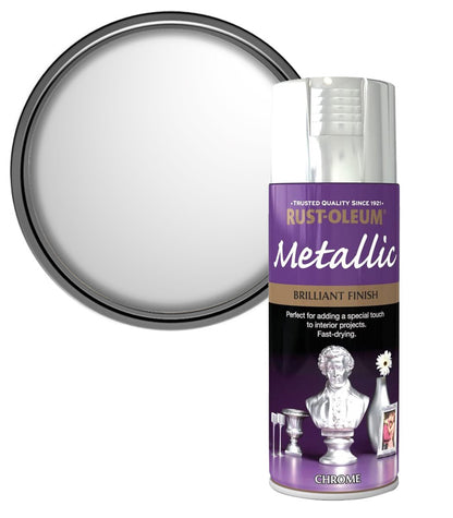 Rust-Oleum Elegant Metallic Silver Spray Paint - 400ml