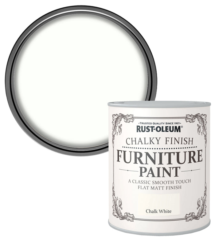 Rust-Oleum Chalk Chalky Furniture Paint Chalk White 750ML