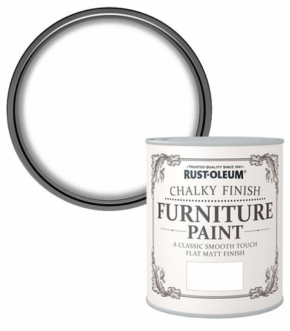 Rust-Oleum Chalk Chalky Furniture Paint Cotton 750ML