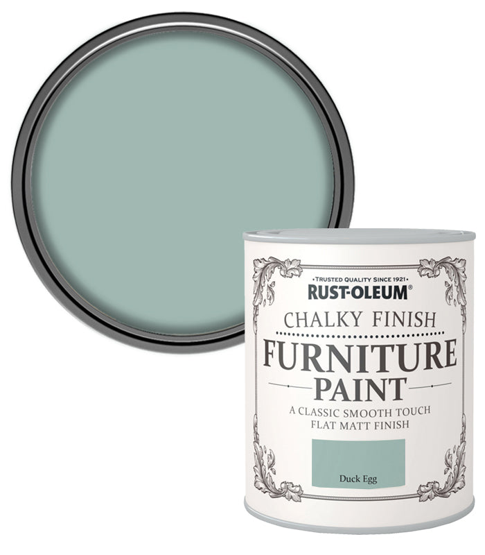 Rust-Oleum Chalk Chalky Furniture Paint Duck Egg 750ML