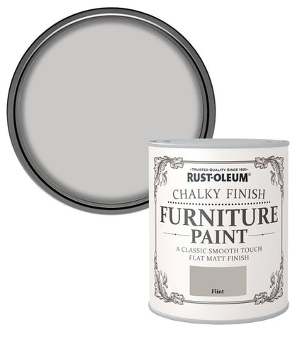 Rust-Oleum Chalk Chalky Furniture Paint Flint 750ML