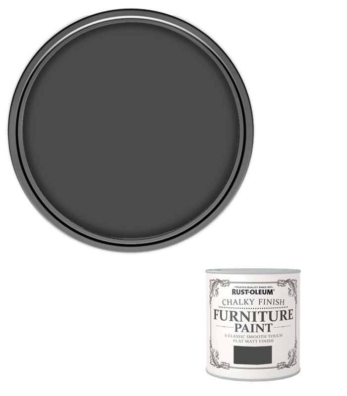 Rust-Oleum Chalk Chalky Furniture Paint Graphite 125ml