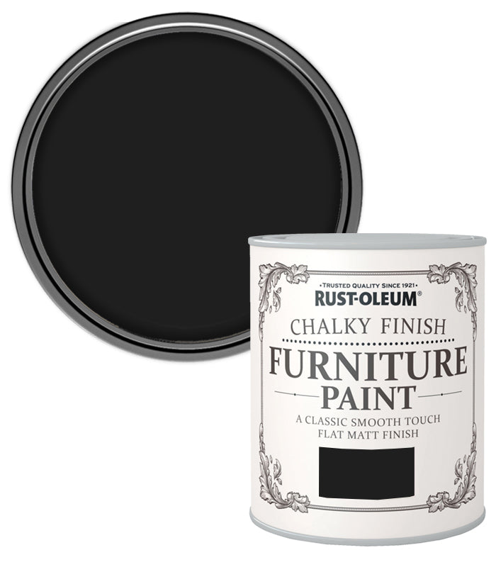 Rust-Oleum Chalk Chalky Furniture Paint Natural Charcoal 750ML