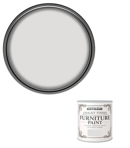 Rust-Oleum Chalk Chalky Furniture Paint Winter Grey 125ml