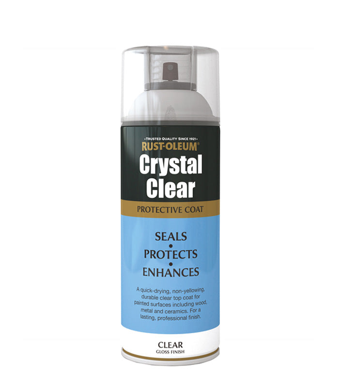 Rust-Oleum Crystal Clear Protective Coat Aerosol -  400ml - Gloss